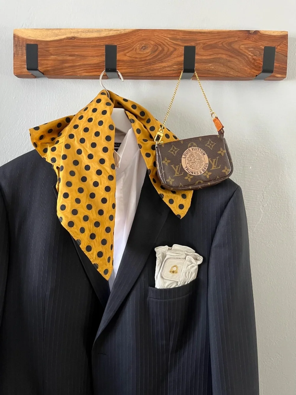 MIU MIU Silk Scarf, Polka Dot-Print, Never Worn, Square, 55 x 55 cm